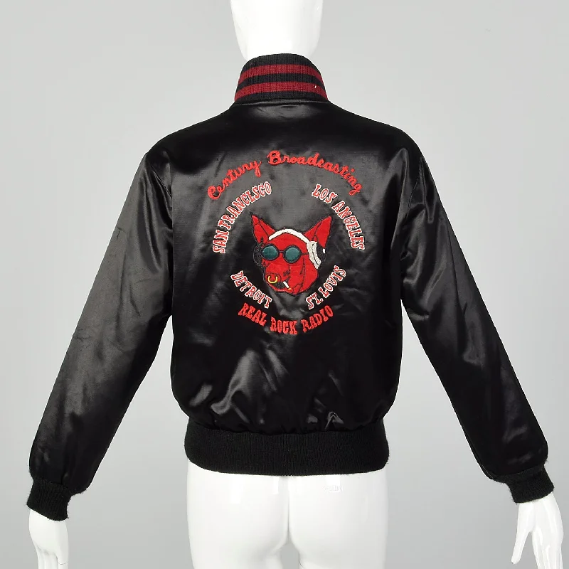 Rare KSHE Real Rock Radio Satin Jacket by The Magic Land of Ubilam Nylon Jacket Polyester Jacket Spandex Jacket Rare KSHE Real Rock Radio Satin Jacket by The Magic Land of Ubilam Nylon Jacket Polyester Jacket Spandex Jacket
