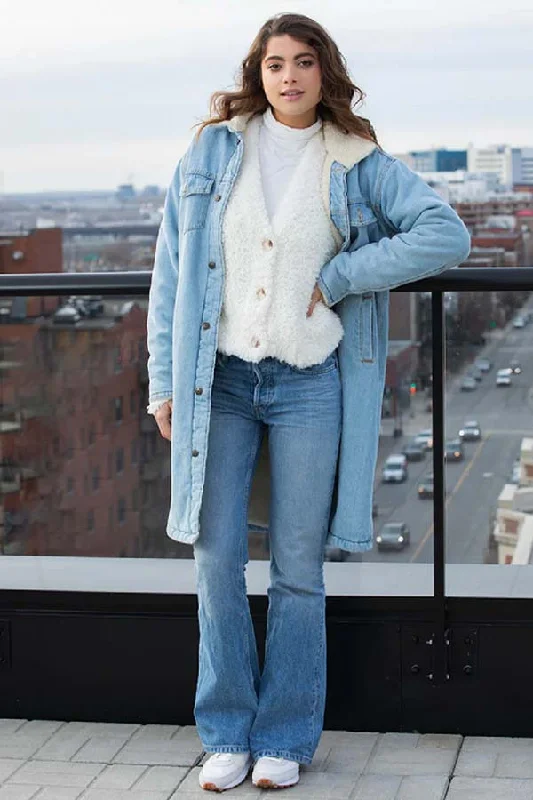 RD Style Luna Sherpa Denim Jacket Jersey Jacket Tulle Jacket Batik Jacket