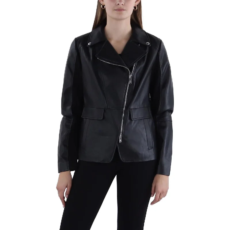 Sam Edelman Womens Faux Leather Mixed Media Motorcycle Jacket Faux Fur Fabric Real Fur Fabric Shearling Fabric Sam Edelman Womens Faux Leather Mixed Media Motorcycle Jacket Faux Fur Fabric Real Fur Fabric Shearling Fabric