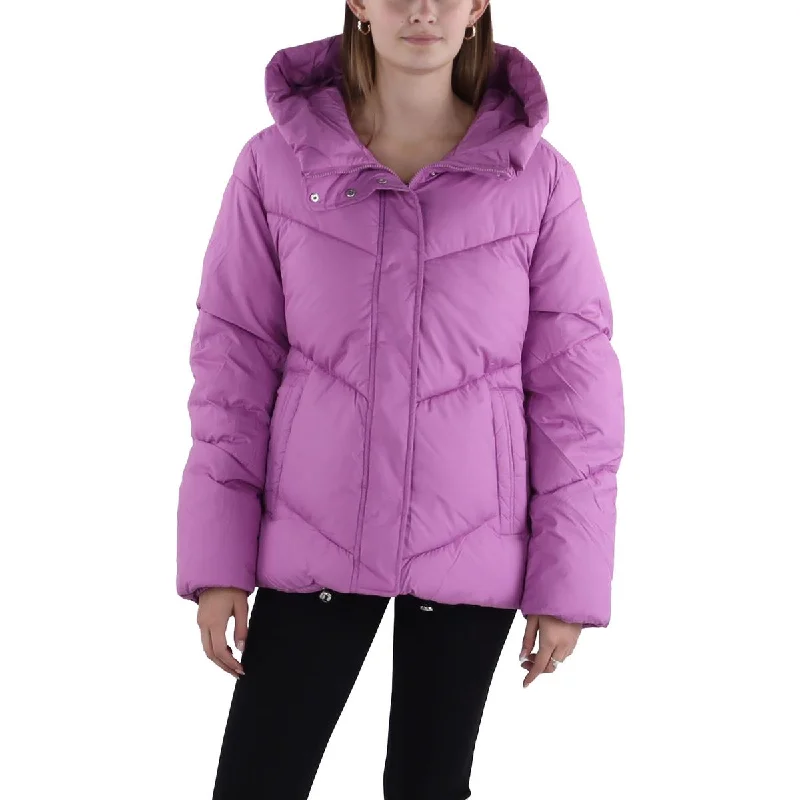 Sam Edelman Womens Hooded Short Puffer Jacket Nylon Jacket Polyester Jacket Spandex Jacket Sam Edelman Womens Hooded Short Puffer Jacket Nylon Jacket Polyester Jacket Spandex Jacket