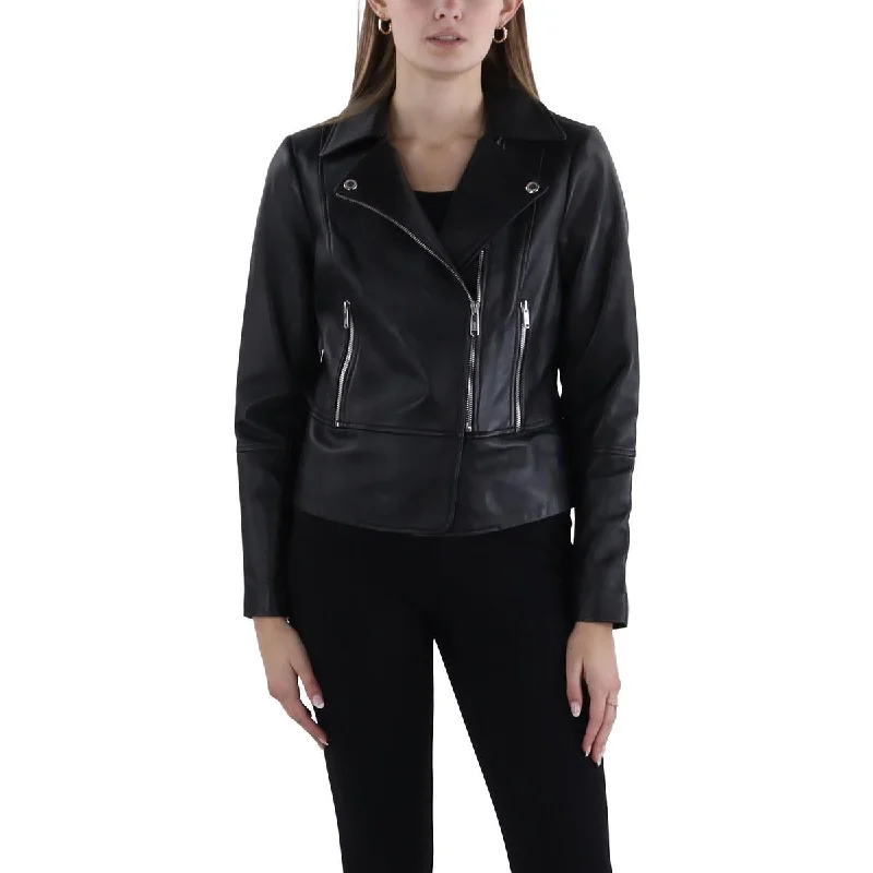 Sam Edelman Womens Leather Embossed Motorcycle Jacket Knit Fabric Woven Fabric Fleece Fabric Sam Edelman Womens Leather Embossed Motorcycle Jacket Knit Fabric Woven Fabric Fleece Fabric