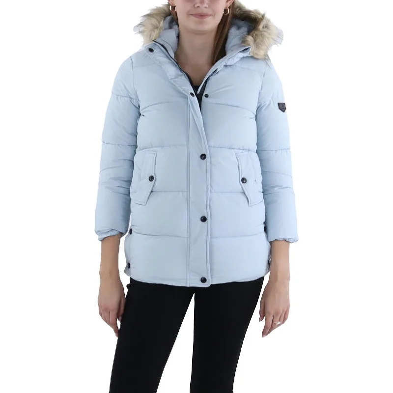 Sam Edelman Womens Quilted Cold Weather Puffer Jacket Belted Jacket Elasticated Jacket Padded Jacket Sam Edelman Womens Quilted Cold Weather Puffer Jacket Belted Jacket Elasticated Jacket Padded Jacket