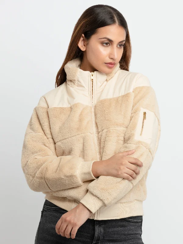 Womens Quilted  High Neck Jacket Lace Jacket Ribbed Jacket Sequined Jacket
