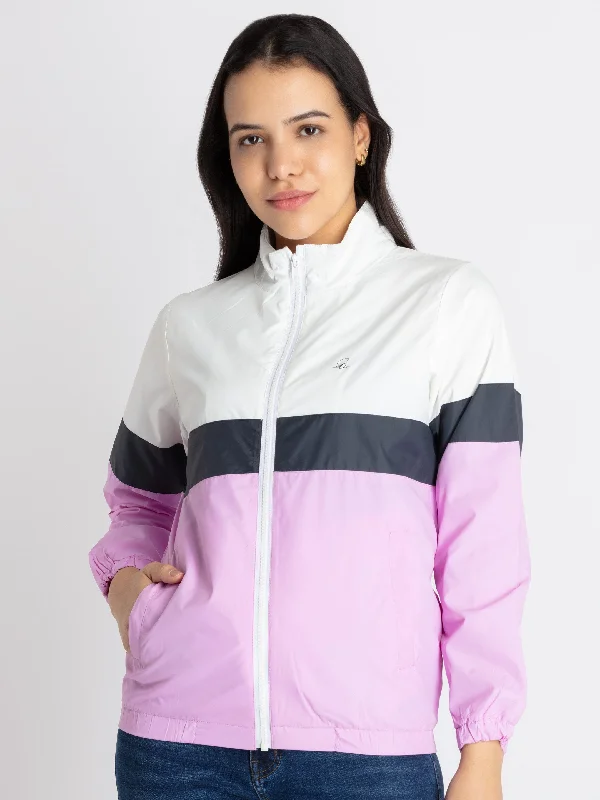 Womens Quilted High Neck Jacket Welt Pockets Slit Pockets Flap Pockets