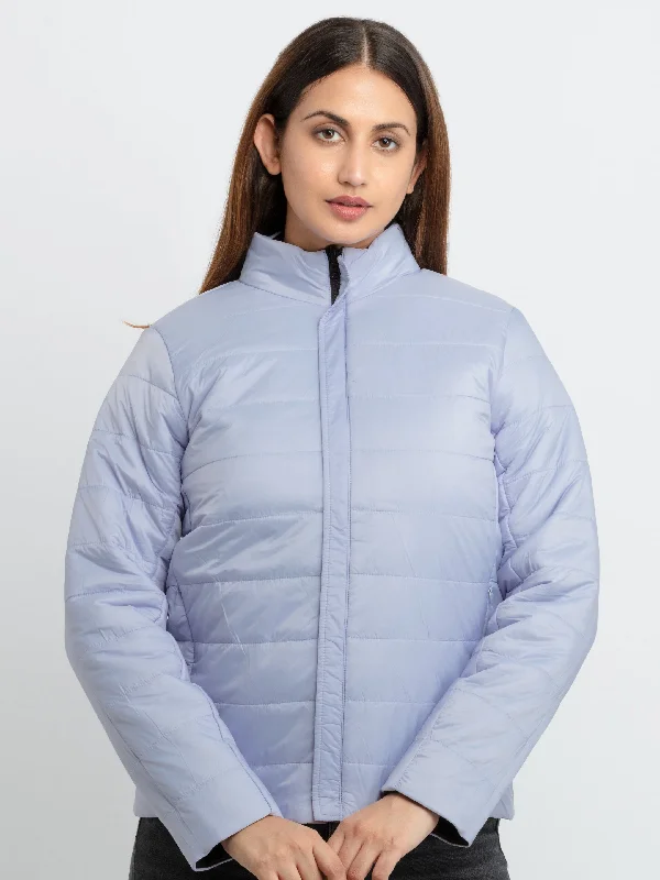 Womens Quilted Reversible High Neck Jacket