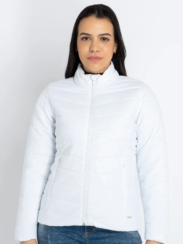 Womens Quilted High Neck Jacket