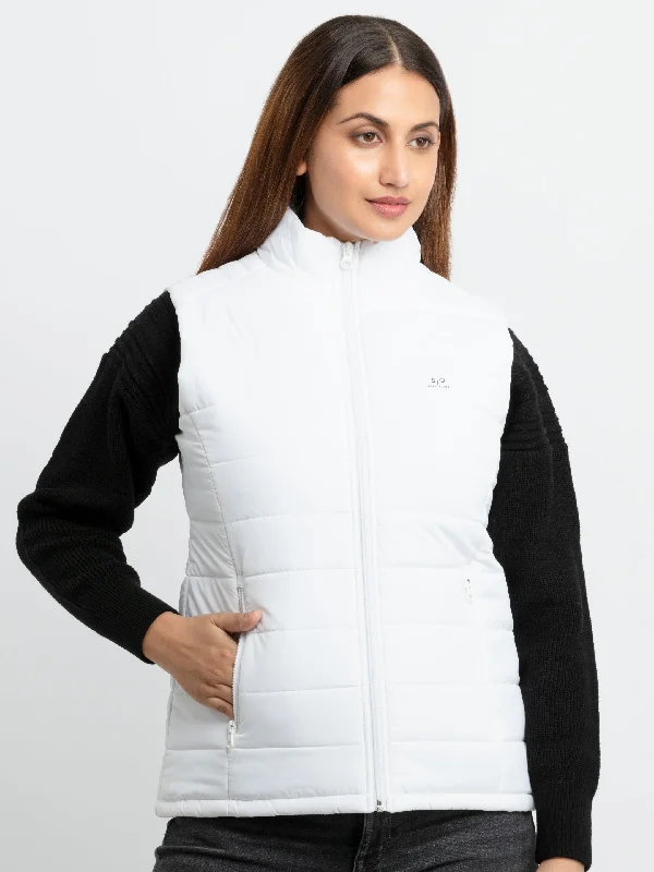 Womens Quilted High Neck Sleeveless Jacket Tailored Jacket Straight Jacket A-Line Jacket Womens Quilted High Neck Sleeveless Jacket Tailored Jacket Straight Jacket A-Line Jacket