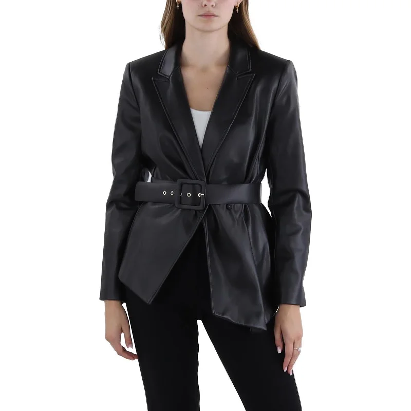 Tahari ASL Womens Faux Leather Belted Leather Jacket Satin Jacket Silk Jacket Chiffon Jacket Tahari ASL Womens Faux Leather Belted Leather Jacket Satin Jacket Silk Jacket Chiffon Jacket