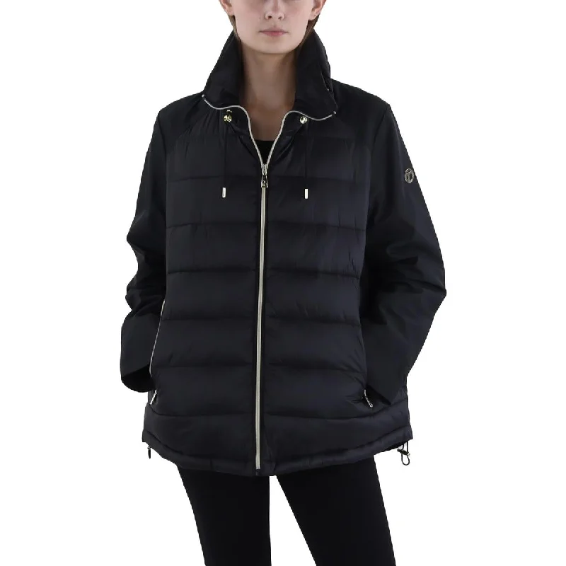 Tahari Womens Insulated Mixed Media Puffer Jacket Herringbone Jacket Checkered Jacket Solid Jacket Tahari Womens Insulated Mixed Media Puffer Jacket Herringbone Jacket Checkered Jacket Solid Jacket