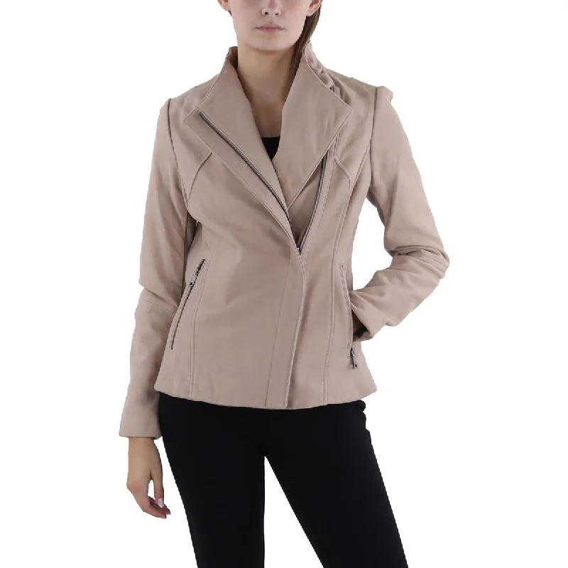 Tahari Womens Leather Long Sleeve Leather Jacket Wool Jacket Cashmere Jacket Tweed Jacket Tahari Womens Leather Long Sleeve Leather Jacket Wool Jacket Cashmere Jacket Tweed Jacket
