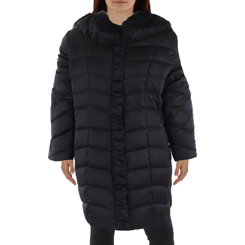 Tahari Womens Plus Insulated Faux Fur Trim Puffer Jacket Mesh Jacket Canvas Jacket Denim Jacket Tahari Womens Plus Insulated Faux Fur Trim Puffer Jacket Mesh Jacket Canvas Jacket Denim Jacket