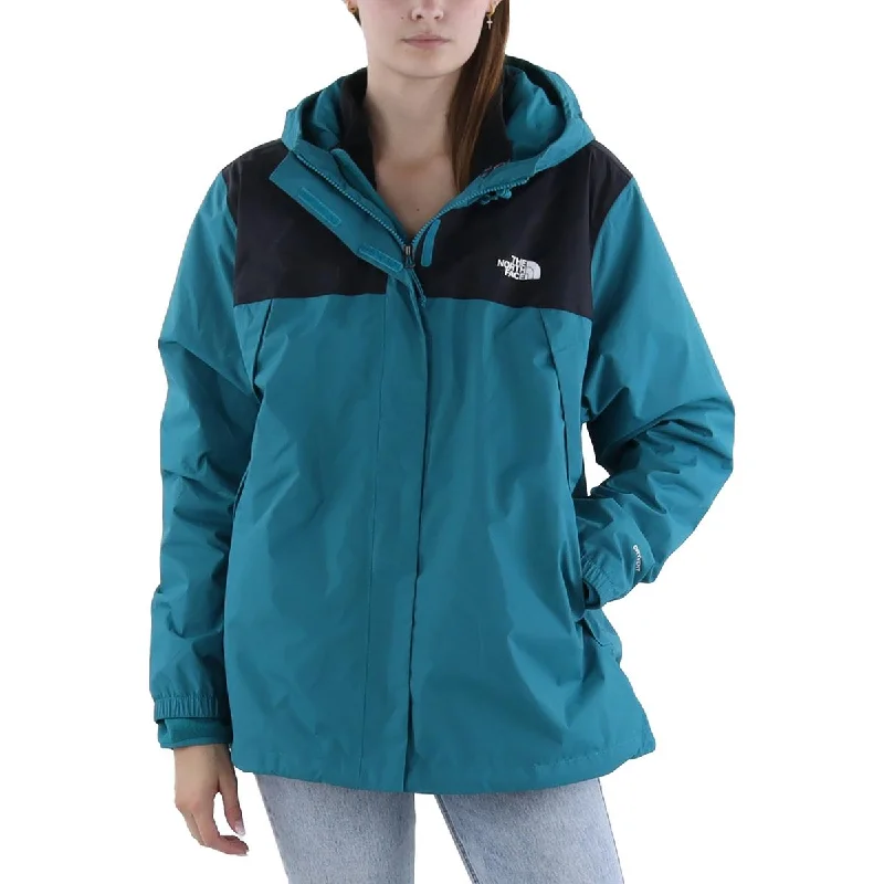 The North Face Womens Antora Colorblock Hooded Anorak Jacket