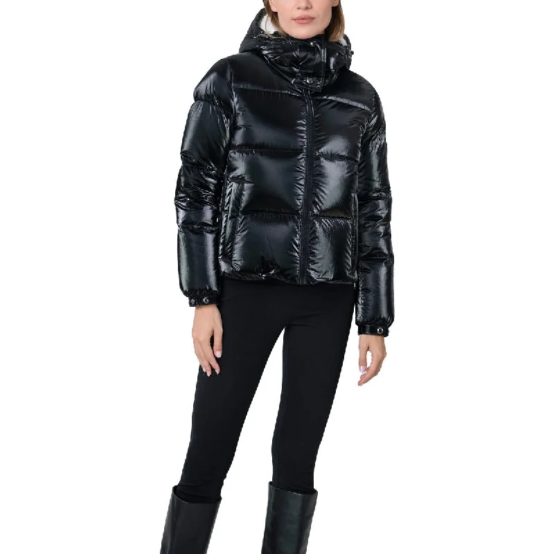 The Recycled Planet Womens Insulated Faux Fur Lined Puffer Jacket