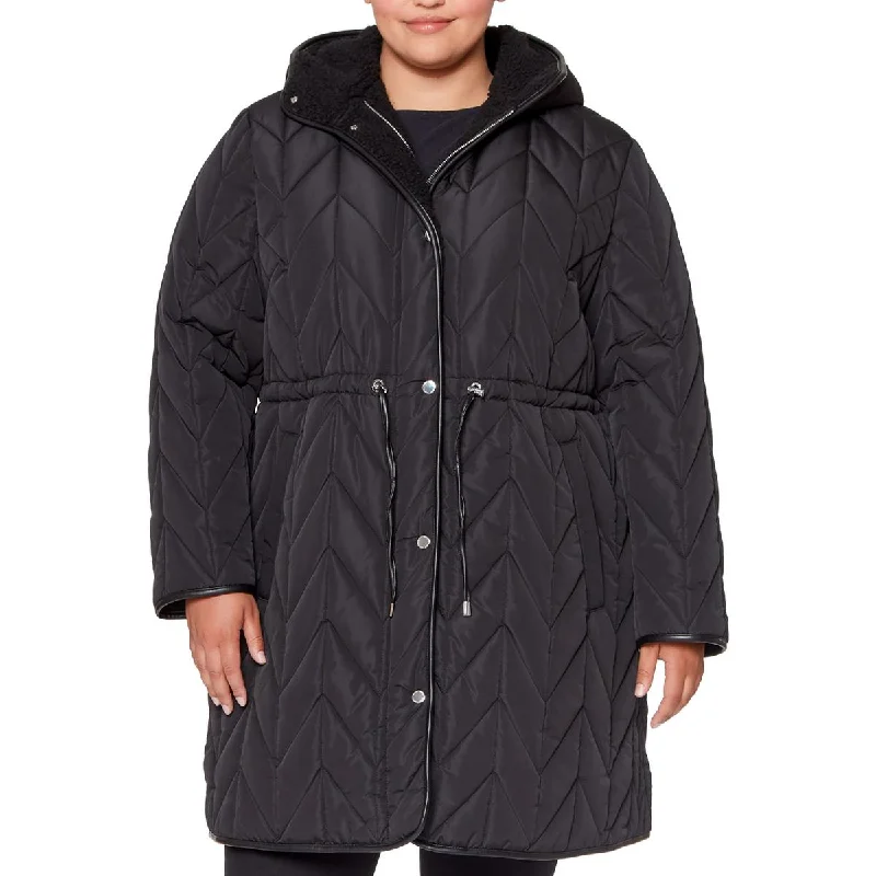 Vince Camuto Womens Plus Faux Fur Lined Hooded Puffer Jacket Lace Jacket Ribbed Jacket Sequined Jacket Vince Camuto Womens Plus Faux Fur Lined Hooded Puffer Jacket Lace Jacket Ribbed Jacket Sequined Jacket