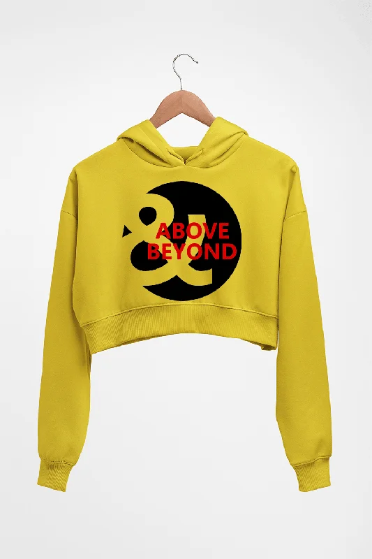 Above & Beyond Crop HOODIE FOR WOMEN Hoodie with Lace Feminine Delicate