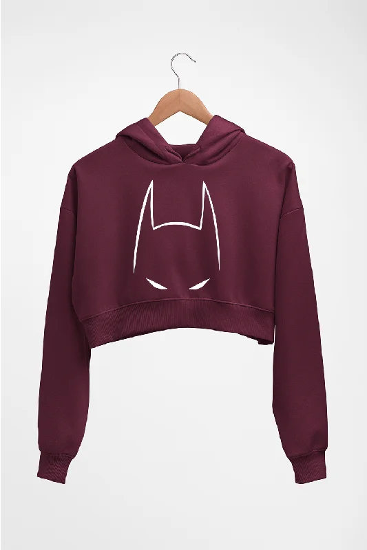 Batman Superhero Crop HOODIE FOR WOMEN Hoodie with Hem Contrast Bold Stylish