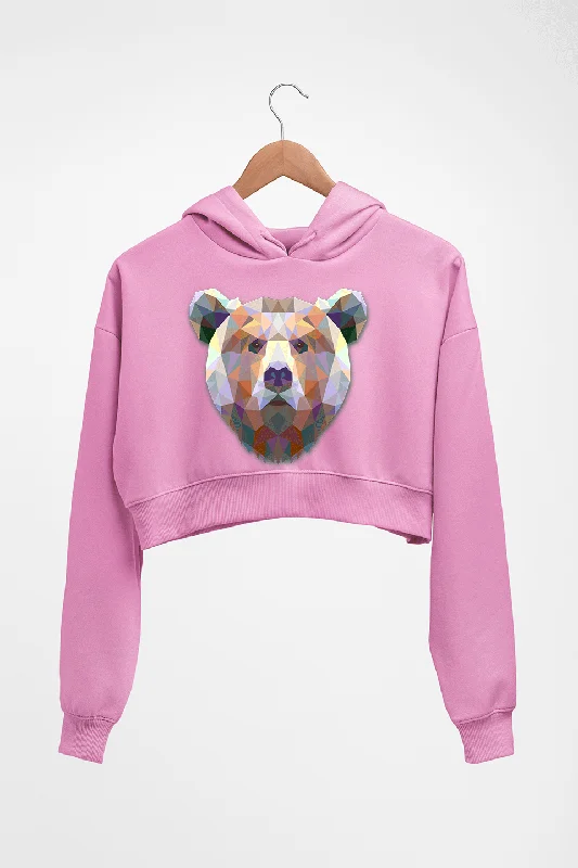 Bear Crop HOODIE FOR WOMEN Hoodie with Relaxed Fit Easy Casual