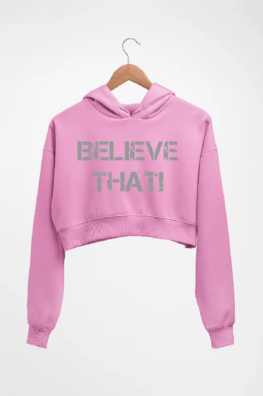 Believe That Roman Reigns WWE Crop HOODIE FOR WOMEN