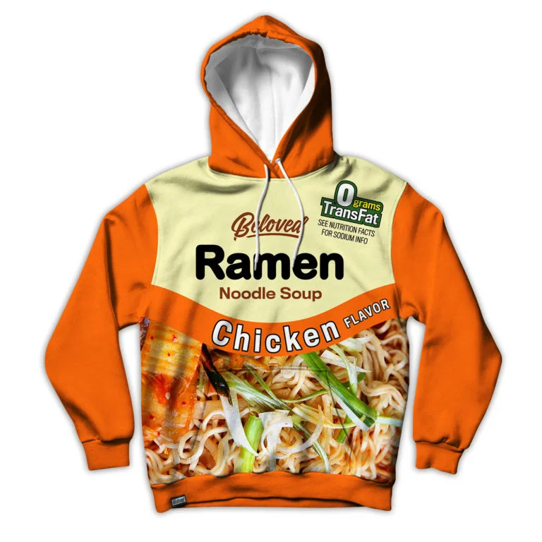 Chicken Ramen Unisex Hoodie Cotton Hoodie Fleece Lining Warmth