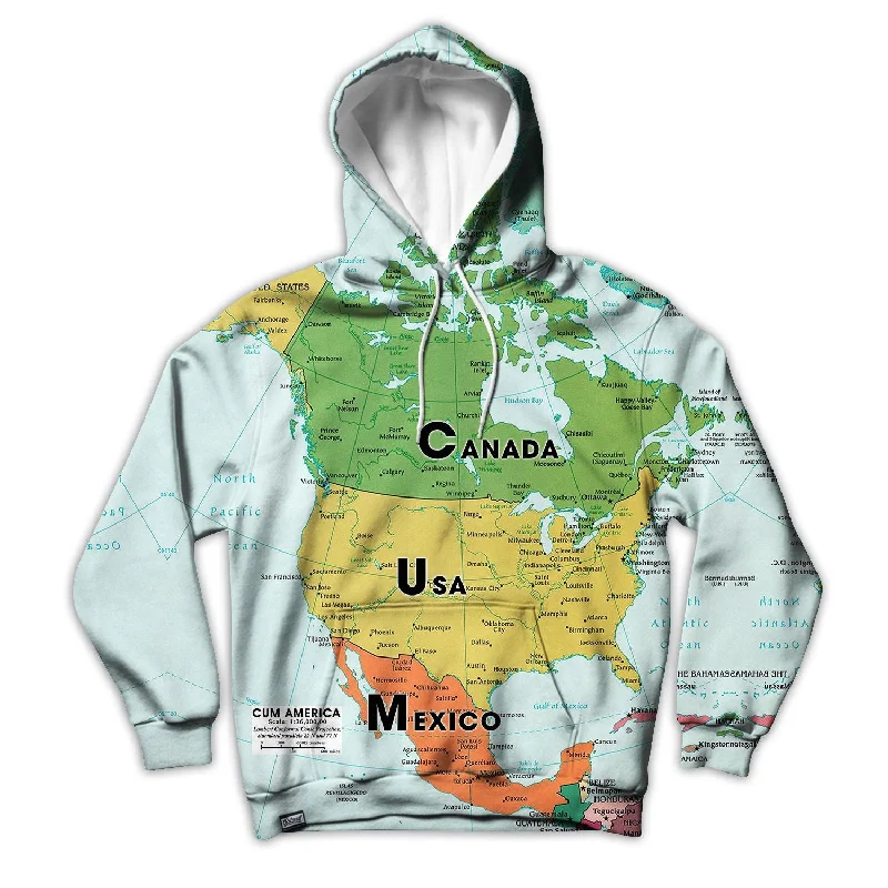 CUM America Unisex Hoodie Hoodie with Zipper Versatile Modern