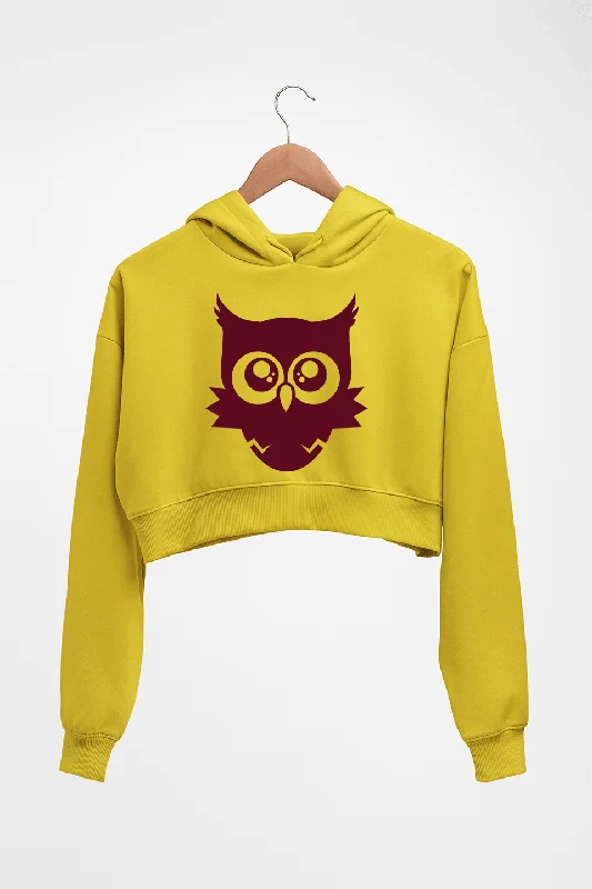 Cute Baby Owl Crop HOODIE FOR WOMEN