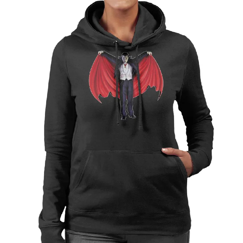 Dracula Cape Full Women's Hooded Sweatshirt