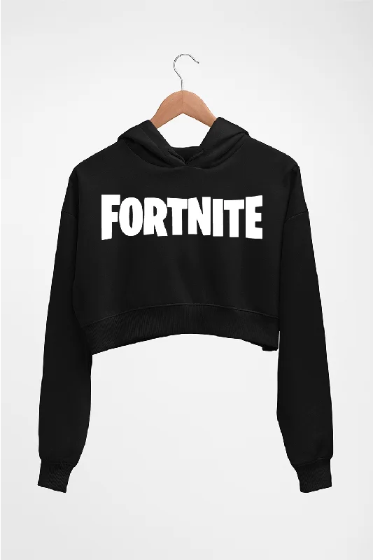 Fortnite Crop HOODIE FOR WOMEN Hoodie with Raw Hem Edgy Unfinished