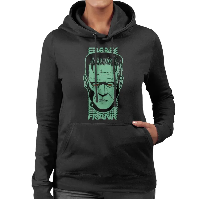 Frankenstein Frank Red Eyes Women's Hooded Sweatshirt