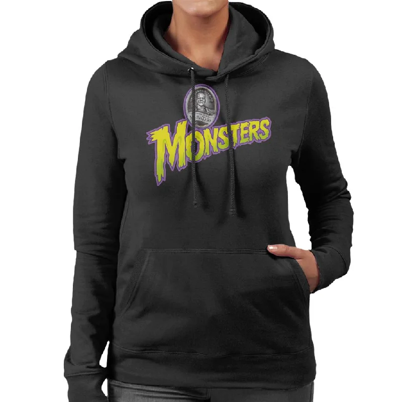 Frankenstein Universal Monsters Home Of The Original Women's Hooded Sweatshirt Hoodie with Zipper Versatile Modern