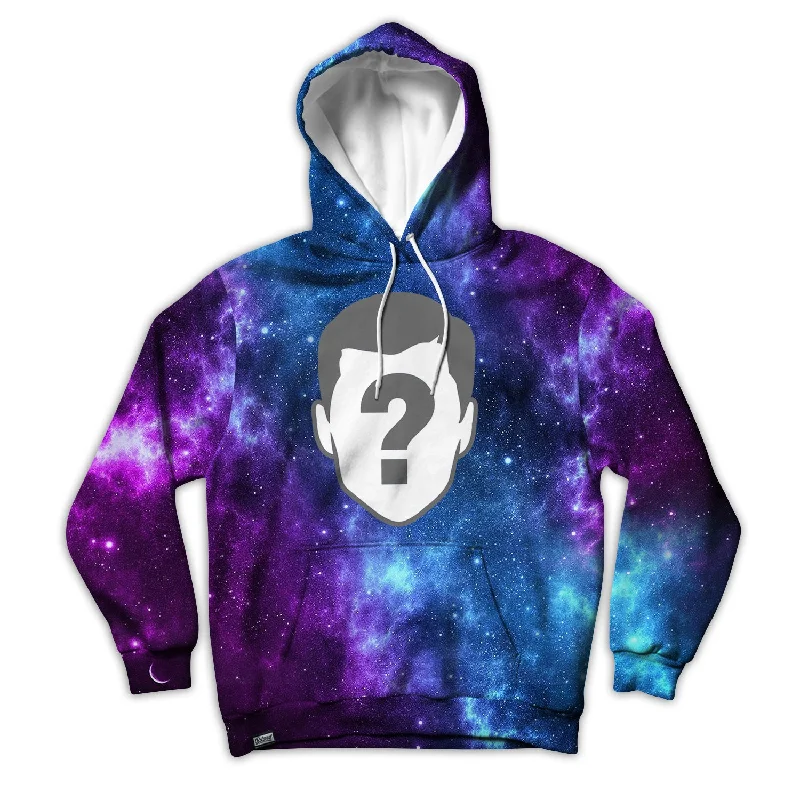 Galaxy Custom Unisex Hoodie Hoodie with Distressed Vintage Worn