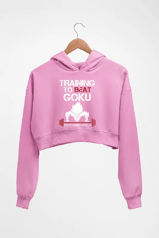 Goku Gym Crop HOODIE FOR WOMEN Hoodie with Tie-Dye Psychedelic Retro