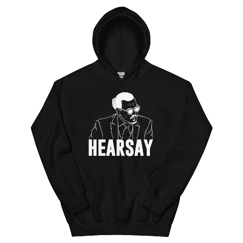 Hearsay Unisex Hoodie Hoodie with Hem Frayed Vintage Worn