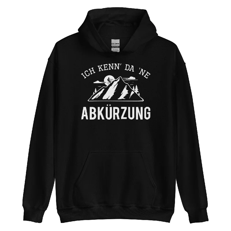 Ich kenn da ne Abkürzung - (M) - Unisex Hoodie Hoodie with Distressed Vintage Worn