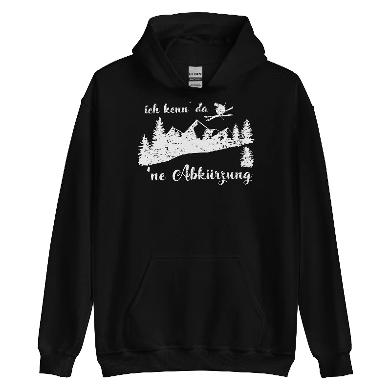 Ich kenn' da 'ne Abkürzung - Unisex Hoodie Hoodie with Earth Tones Natural Calm