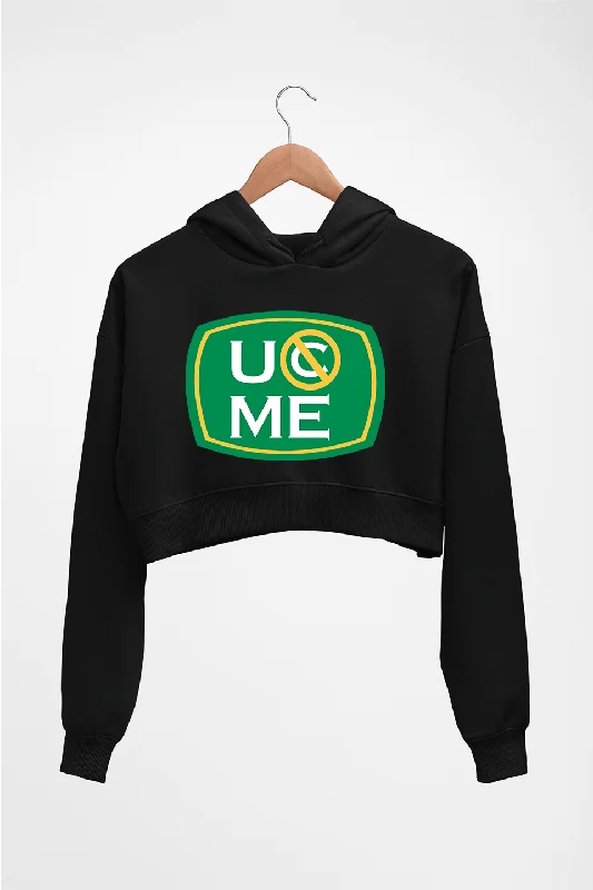John Cena Crop HOODIE FOR WOMEN Hoodie with Back Slit Movement Comfort