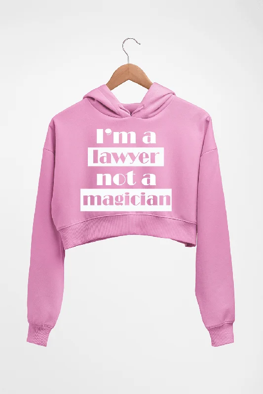 Lawyer Crop HOODIE FOR WOMEN Hoodie with Front Slit Layering Stylish