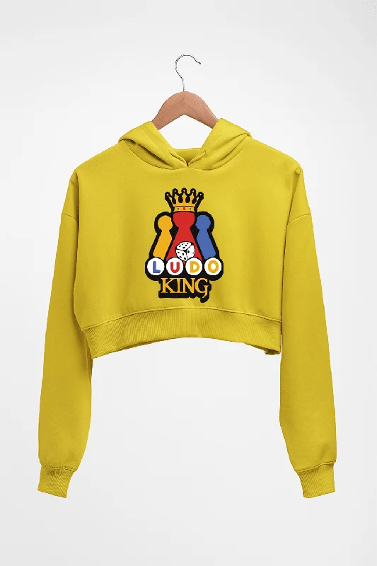 Ludo King Crop HOODIE FOR WOMEN Hoodie with Pastel Soft Subtle