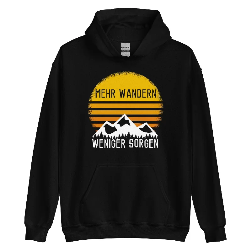 Mehr Wandern weniger Sorgen - Unisex Hoodie