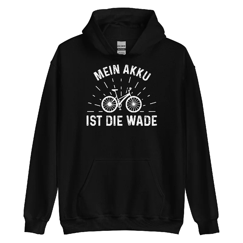 Mein Akku Ist Die Wade - Unisex Hoodie Hoodie with Mesh Breathable Sporty