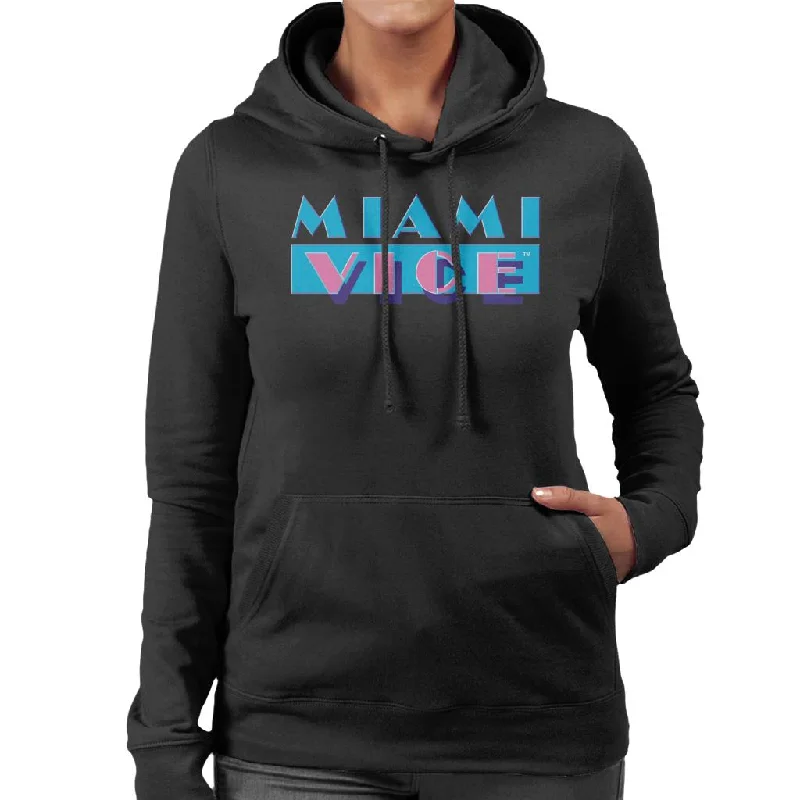 Miami Vice Classic Logo Women's Hooded Sweatshirt