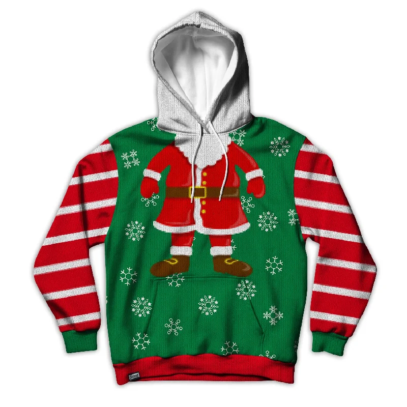Mini Santa Unisex Hoodie Hoodie with Sequins Glamorous Eye-catching