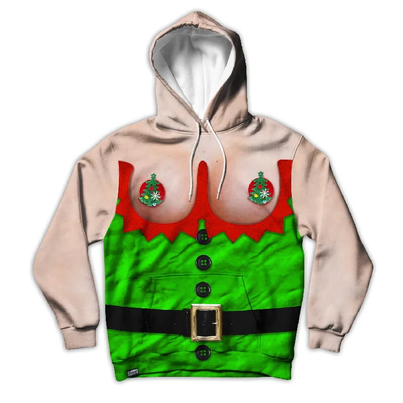 Naked Elf Unisex Hoodie