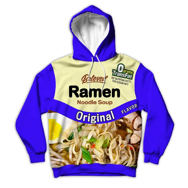 Original Ramen Unisex Hoodie Hoodie with Hem Ribbing Snug Secure