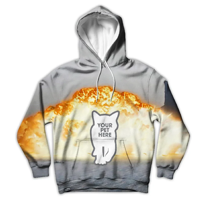 Petplosion Custom Unisex Hoodie Hoodie with Color Block Contrast Stylish