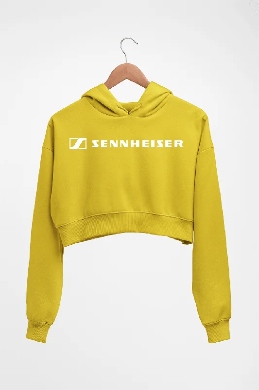 Sennheiser Crop HOODIE FOR WOMEN Hoodie with Toggle Buttons Decorative Unique