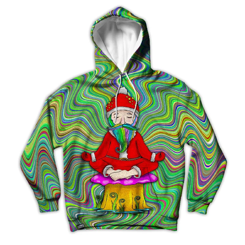 Shaman Santa Unisex Hoodie Hoodie with Belted Waist Structured Tailored