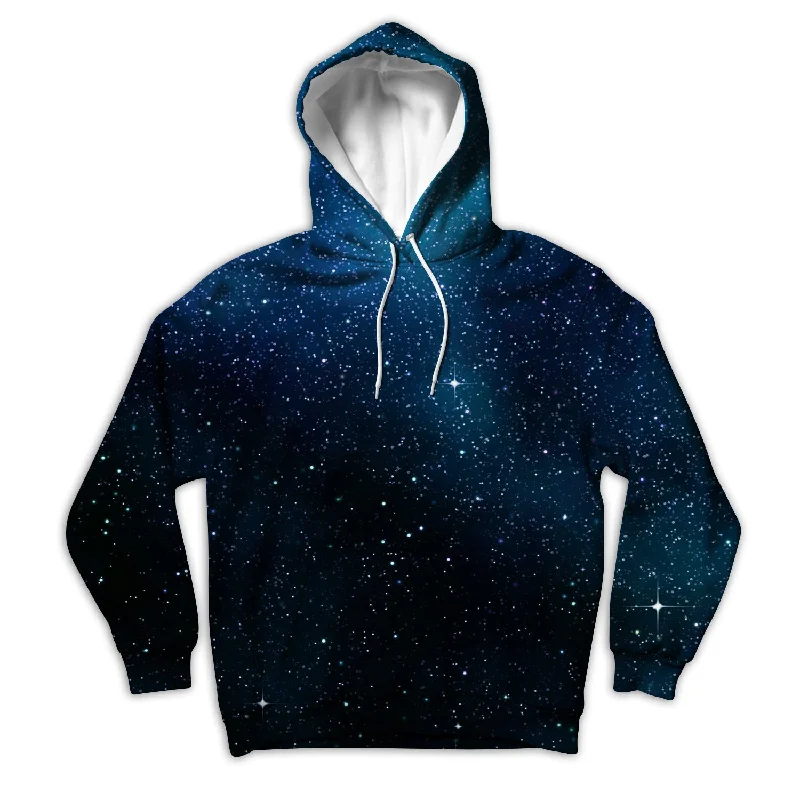 Starry Starry Night Unisex Hoodie Hoodie with Belted Waist Structured Tailored