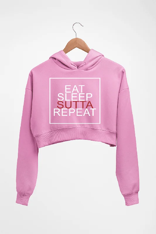 Sutta Cigarette Crop HOODIE FOR WOMEN Hoodie with Ribbed Cuffs Snug Fit Comfort