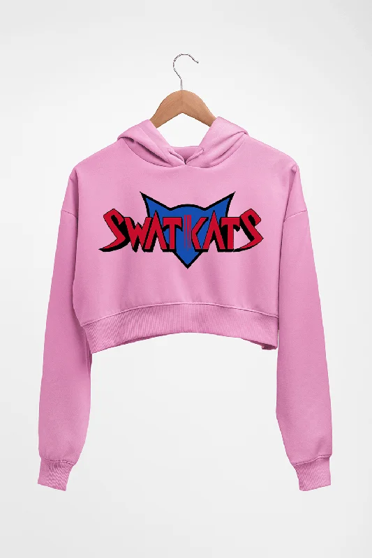 Swat Kats Crop HOODIE FOR WOMEN Hoodie with Ribbed Neckline Snug Warm