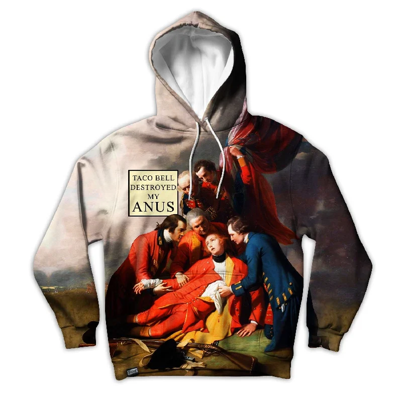 Taco Bell Destroyed My Anus Unisex Hoodie Hoodie with Drawcord Adjustable Secure